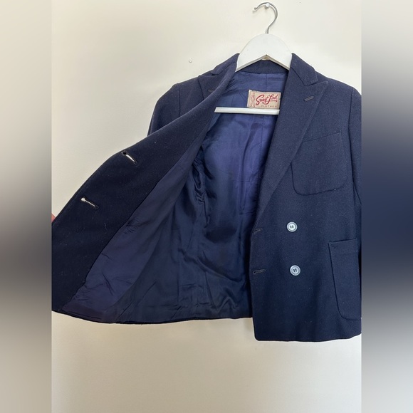 Smart Lad-Vintage Custom Blazer/Jacket-
Double Breast-Size 5-6? See Measurements - Picture 5 of 10